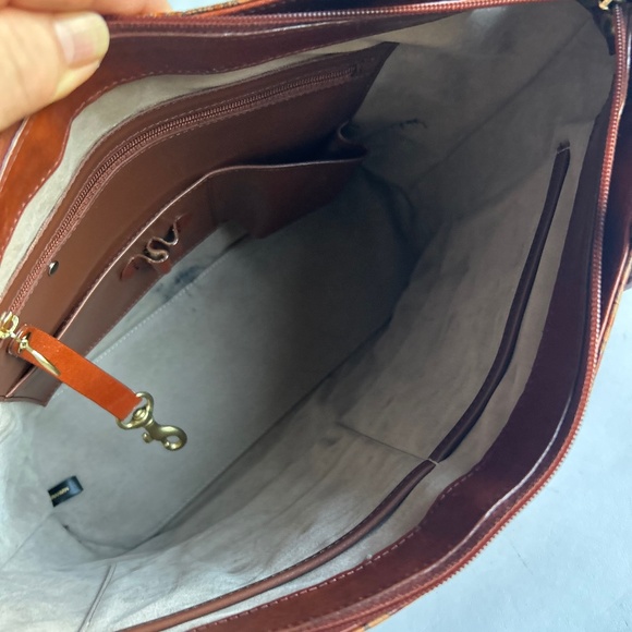Brahmin Tan Brown Leather Handbag Shoulder Bag - Picture 13 of 15